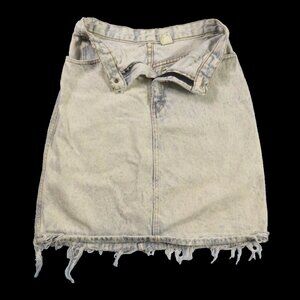 size xs jack mulqueen jrs 80s acid wash denim skirt